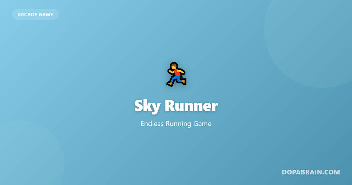 Sky Runner - Free Online Space Arcade Game | DopaBrain